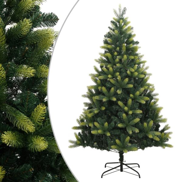 Árvore de Natal artificial articulada com suporte 210 cm