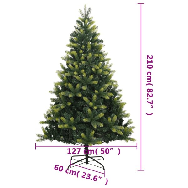 Árvore de Natal artificial articulada com suporte 210 cm - Image 9