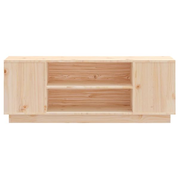 Móvel de TV 110x35x40,5 cm madeira de pinho maciça - Image 5