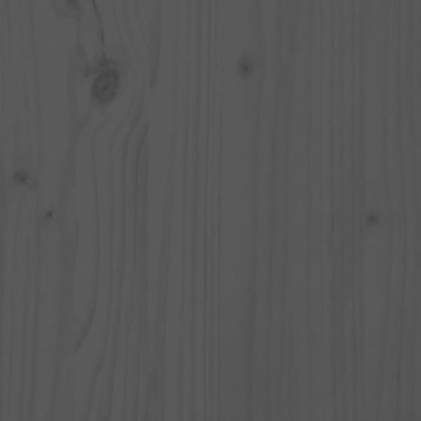 Móvel de TV 110x35x40,5 cm madeira de pinho maciça cinzento - Image 7