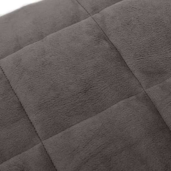 Manta pesada 9 kg 120x180 cm tecido cinza - Image 4