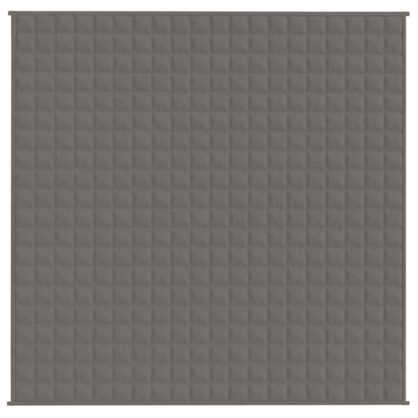 Manta pesada 13 kg 200x200 cm tecido cinza - Image 3