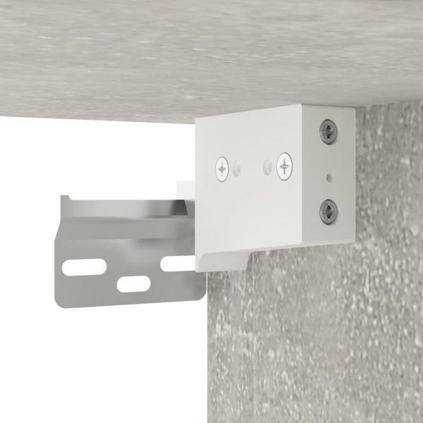 Móvel de TV para parede 57x34,5x40 cm cinzento cimento - Image 9