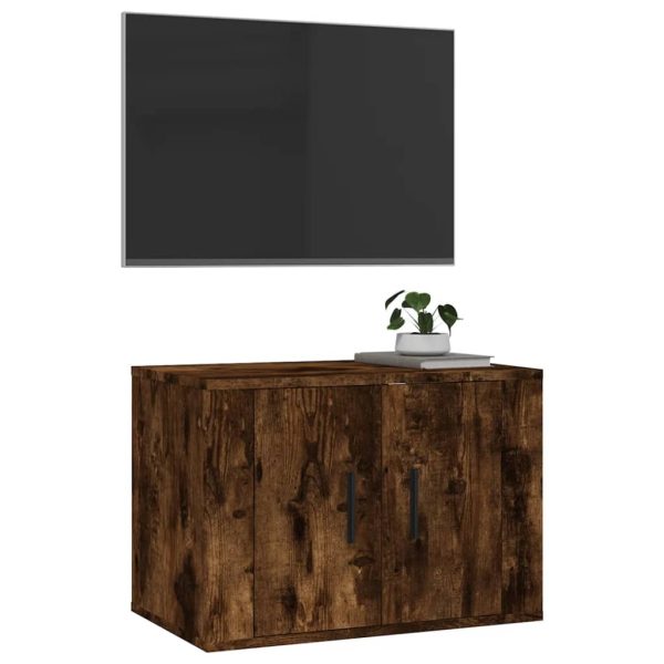 Móvel de TV para parede 57x34,5x40 cm carvalho fumado - Image 4