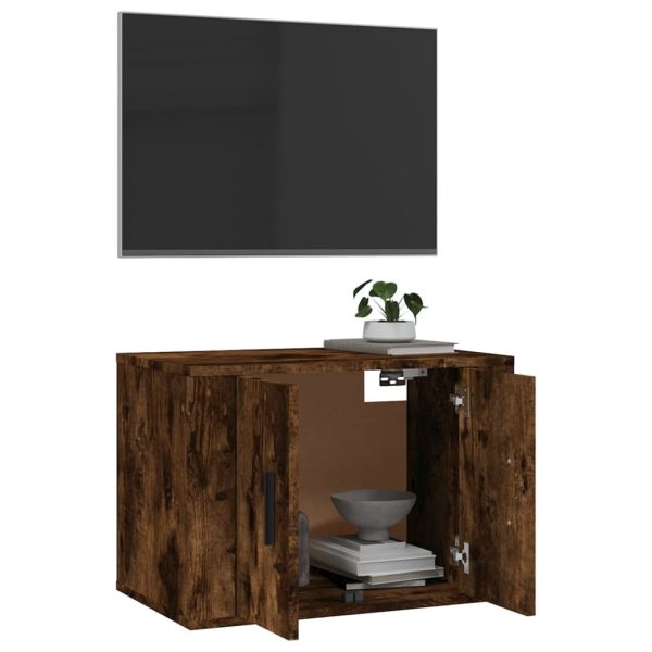 Móvel de TV para parede 57x34,5x40 cm carvalho fumado - Image 5