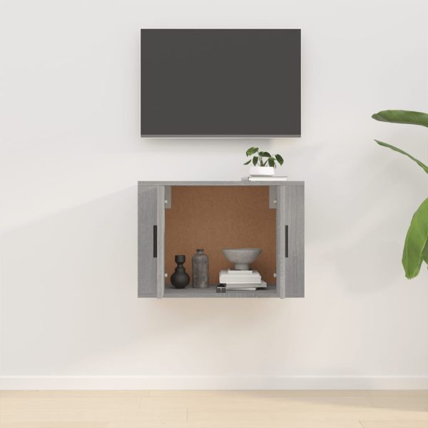 Móvel de TV para parede 57x34,5x40 cm cinzento sonoma - Image 3