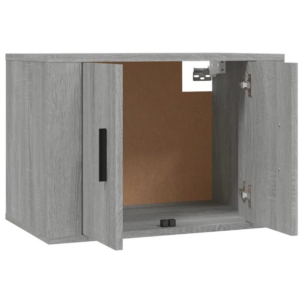 Móvel de TV para parede 57x34,5x40 cm cinzento sonoma - Image 8