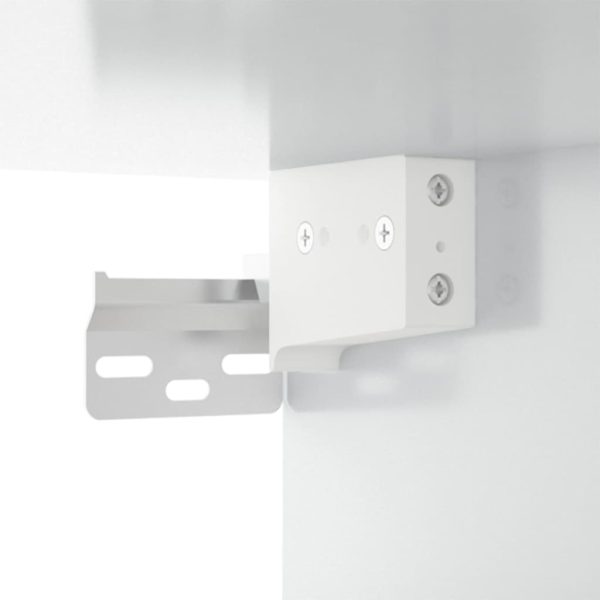 Móvel de TV de parede 80x34,5x40 cm branco brilhante - Image 9