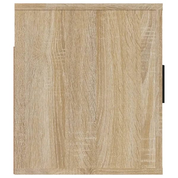 Móvel de TV de parede 80x34,5x40 cm castanho sonoma - Image 7