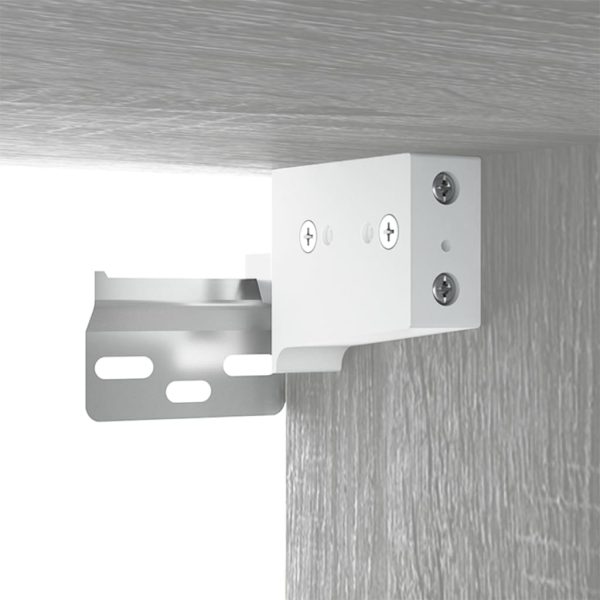 Móvel de TV de parede 80x34,5x40 cm cinzento sonoma - Image 9