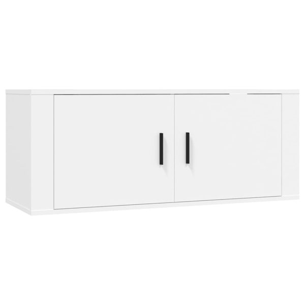 Móvel de TV de parede 100x34,5x40 cm branco - Image 2
