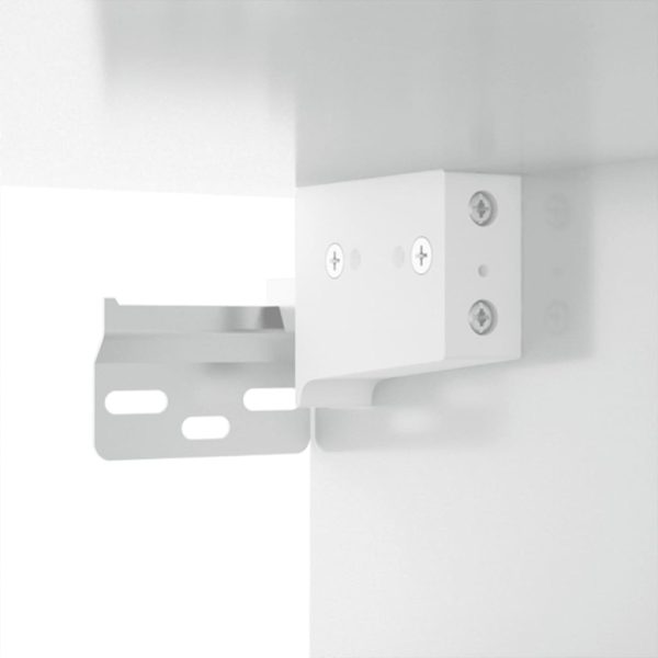 Móvel de TV de parede 100x34,5x40 cm branco brilhante - Image 9