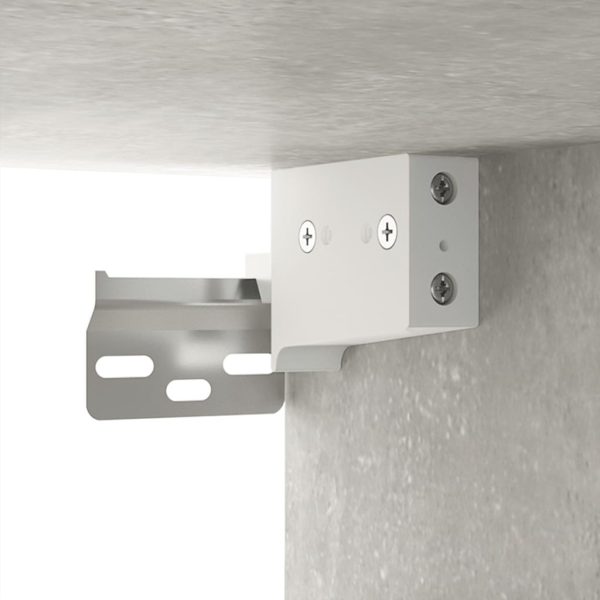 Móvel de TV de parede 100x34,5x40 cm cinzento cimento - Image 9
