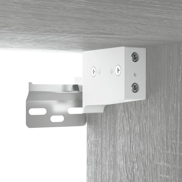 Móvel de TV de parede 100x34,5x40 cm cinzento sonoma - Image 9