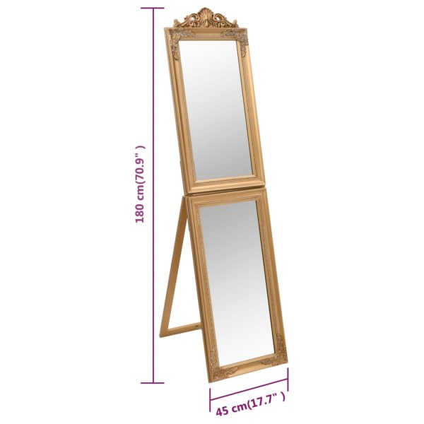 Espelho de pé 45x180 cm dourado - Image 7