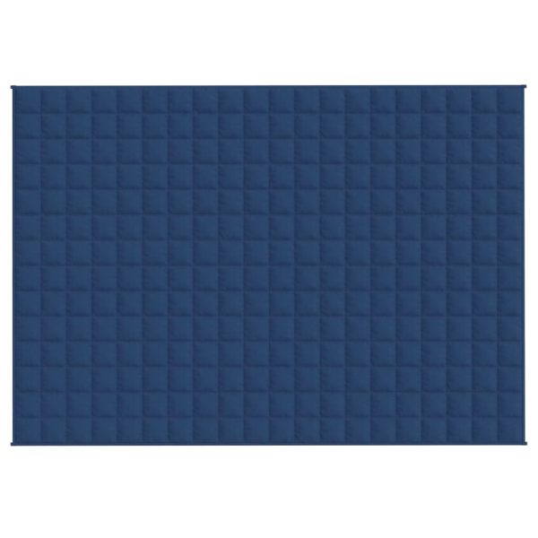 Manta pesada 10 kg 140x200 cm tecido azul - Image 3