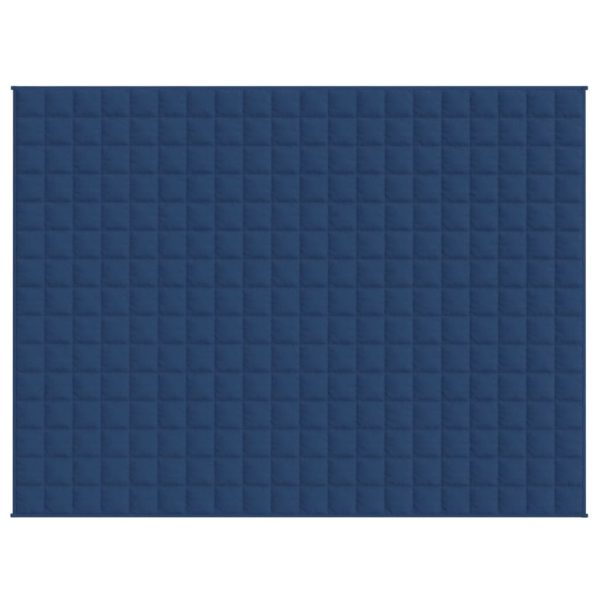 Manta pesada 7 kg 152x203 cm tecido azul - Image 3