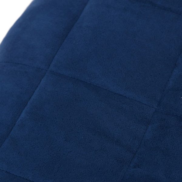 Manta pesada 11 kg 152x203 cm tecido azul - Image 4