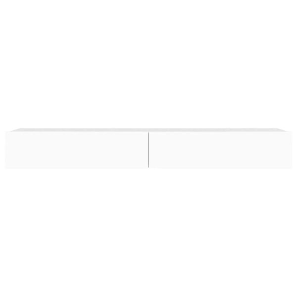 Móvel de TV com luzes LED 120x35x15,5 cm branco - Image 6