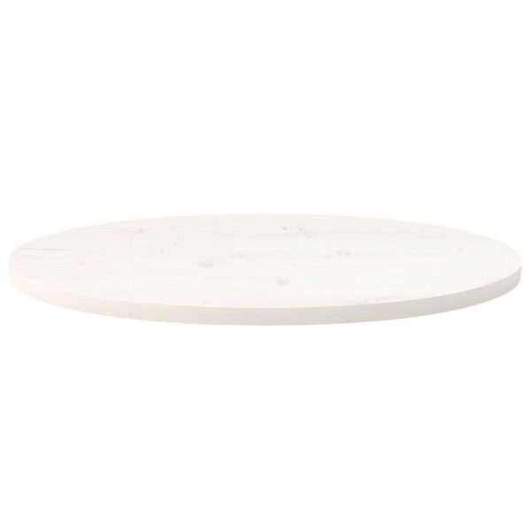 Tampo de mesa oval 70x35x2,5 cm pinho maciço branco - Image 3