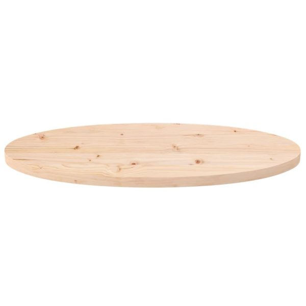 Tampo de mesa oval 80x40x2,5 cm madeira de pinho maciça - Image 3