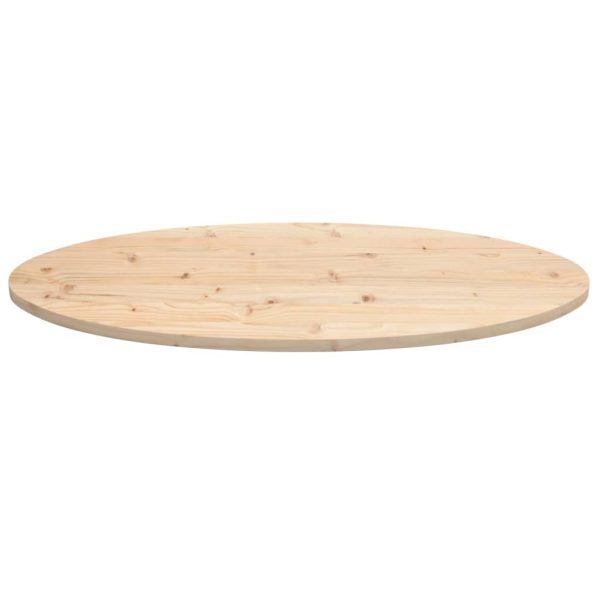 Tampo de mesa oval 90x45x2,5 cm madeira de pinho maciça - Image 3