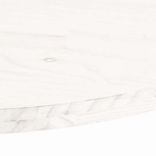 Tampo de mesa oval 80x40x2,5 cm pinho maciço branco - Image 5