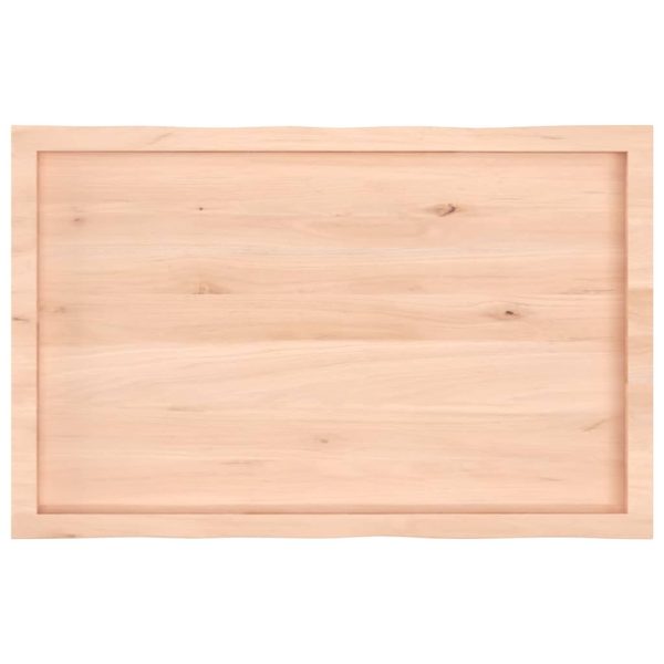Tampo de mesa c/ bordas vivas carvalho maciço não tratado - Image 4