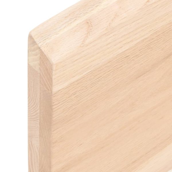 Tampo de mesa c/ bordas vivas carvalho maciço não tratado - Image 7