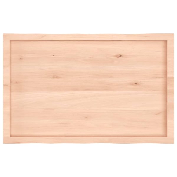Tampo de mesa c/ bordas vivas carvalho maciço não tratado - Image 4