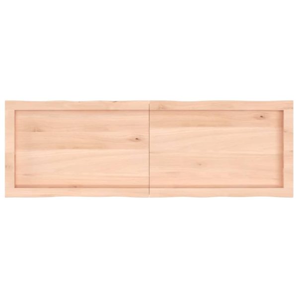 Tampo de mesa c/ bordas vivas carvalho maciço não tratado - Image 4