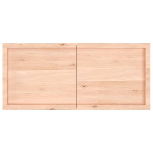 Tampo de mesa c/ bordas vivas carvalho maciço não tratado - Image 4
