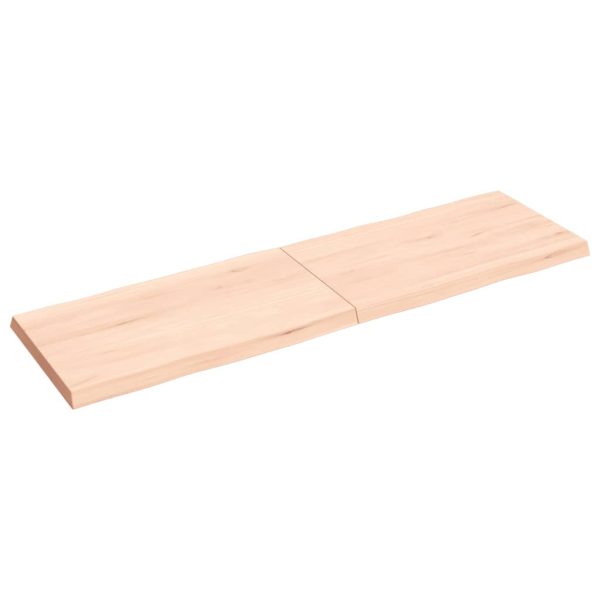 Tampo de mesa c/ bordas vivas carvalho maciço não tratado - Image 3