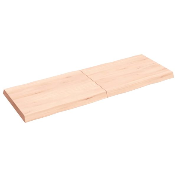 Tampo de mesa c/ bordas vivas carvalho maciço não tratado - Image 3