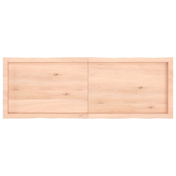 Tampo de mesa c/ bordas vivas carvalho maciço não tratado - Image 4
