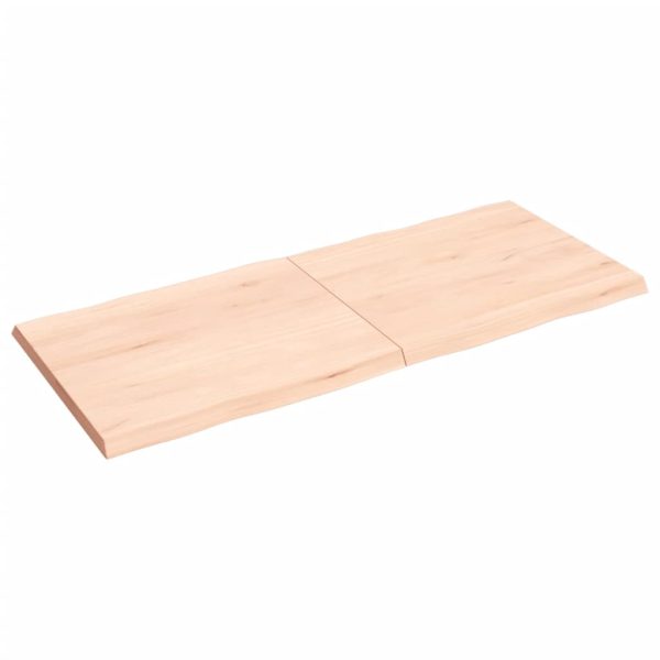 Tampo de mesa c/ bordas vivas carvalho maciço não tratado - Image 3