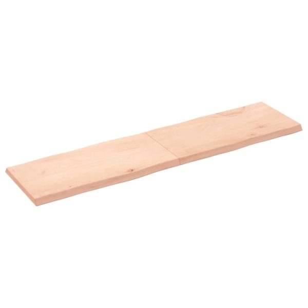 Tampo de mesa c/ bordas vivas carvalho maciço não tratado - Image 3