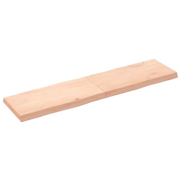 Tampo de mesa c/ bordas vivas carvalho maciço não tratado - Image 3