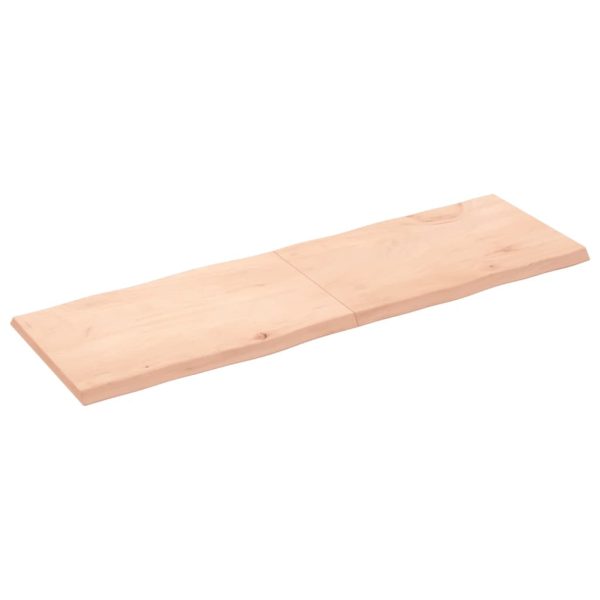 Tampo de mesa c/ bordas vivas carvalho maciço não tratado - Image 3