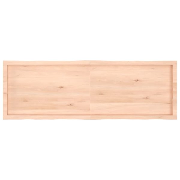 Tampo de mesa c/ bordas vivas carvalho maciço não tratado - Image 4