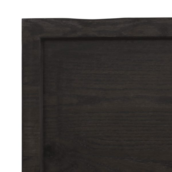 Tampo de mesa 140x60x6 cm carvalho tratado cinza-escuro - Image 6