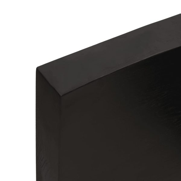 Tampo de mesa 140x60x6 cm carvalho tratado cinza-escuro - Image 8