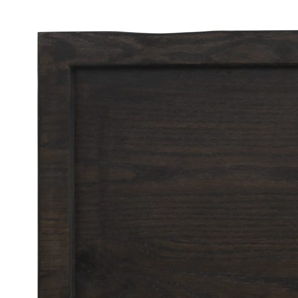 Tampo de mesa 180x40x6 cm carvalho tratado cinza-escuro - Image 6