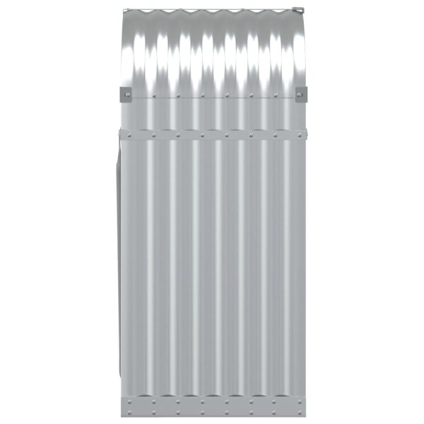 Suporte de lenha 40x45x100 cm aço galvanizado prateado - Image 5