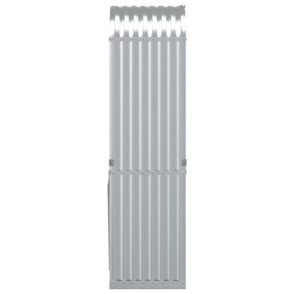 Suporte de lenha 40x45x170 cm aço galvanizado prateado - Image 5
