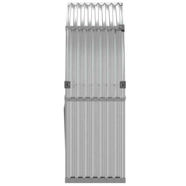 Suporte de lenha 120x45x140 cm aço galvanizado prateado - Image 5