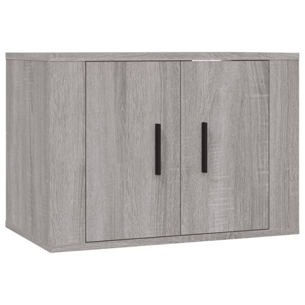 Conjunto móveis de TV 3 pcs madeira processada sonoma cinza - Image 4