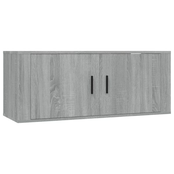 Conjunto móveis de TV 3 pcs madeira processada sonoma cinza - Image 4