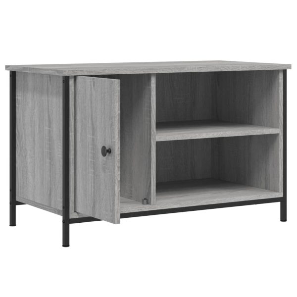 Móvel de TV 80x40x50 cm derivados de madeira cinzento sonoma - Image 5