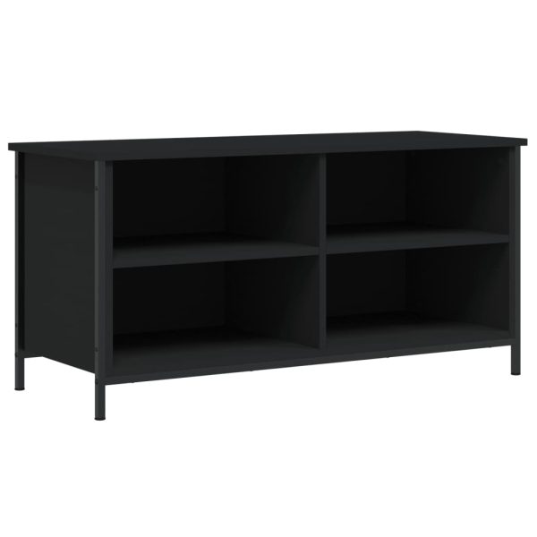 Móvel de TV 100x40x50 cm derivados de madeira preto - Image 2
